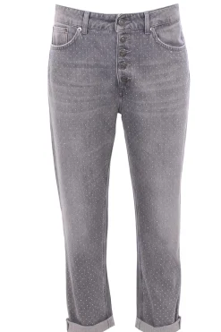 Jeans koons bottoni gioiello