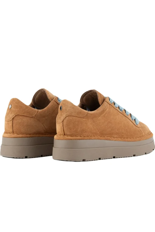 Lace-up suede microfibre lining