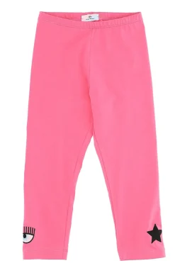 Leggings in cotone stretch occhio