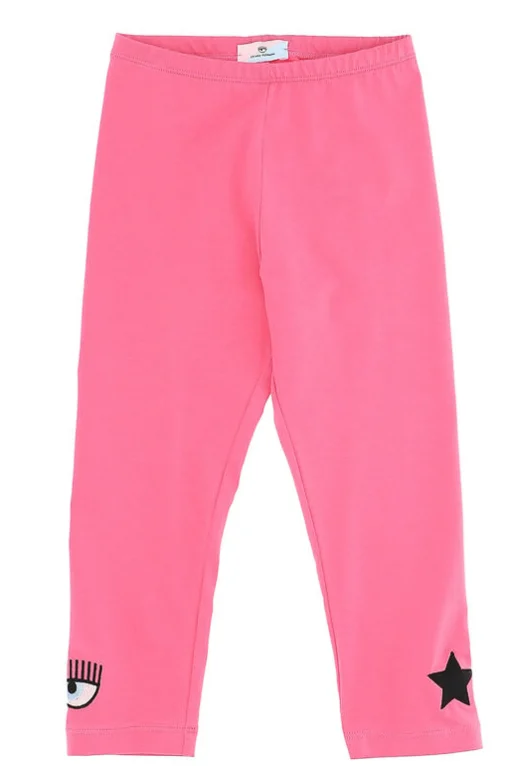 Leggings in cotone stretch occhio