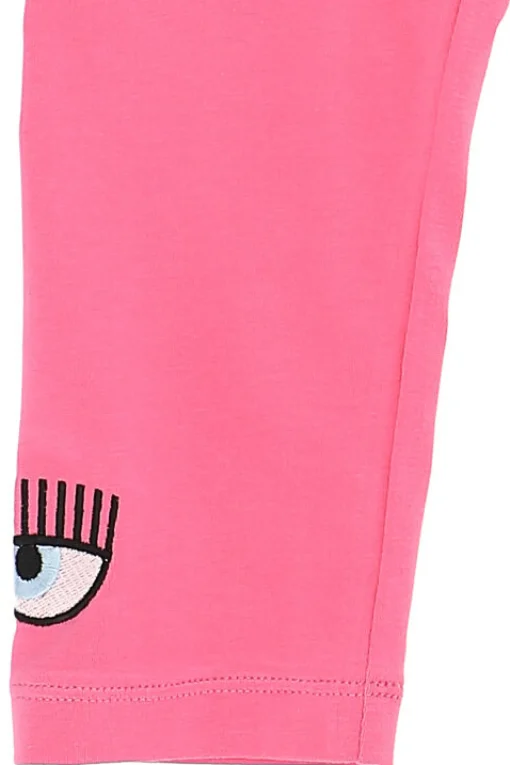 Leggings in cotone stretch occhio