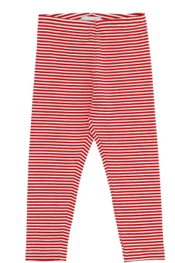 Leggings rigato con orso