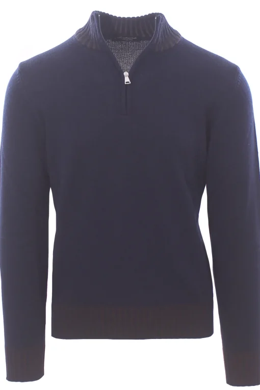lupo zip bordi vanisè in lana merino