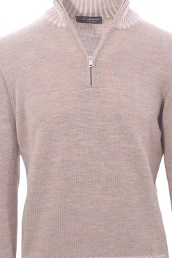 lupo zip bordi vanisè in lana merino