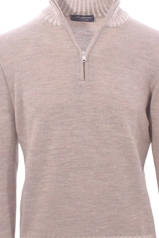 lupo zip bordi vanisè in lana merino