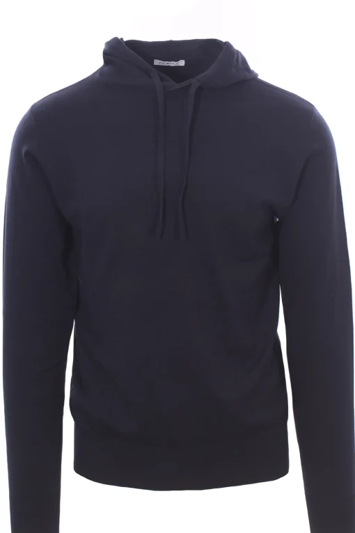 maglia cappuccio hido in cotone e cashmere