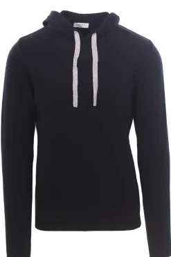 maglia cappuccio in lana
