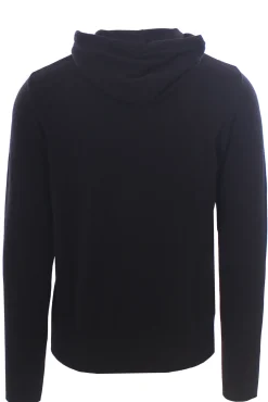 maglia cappuccio in lana
