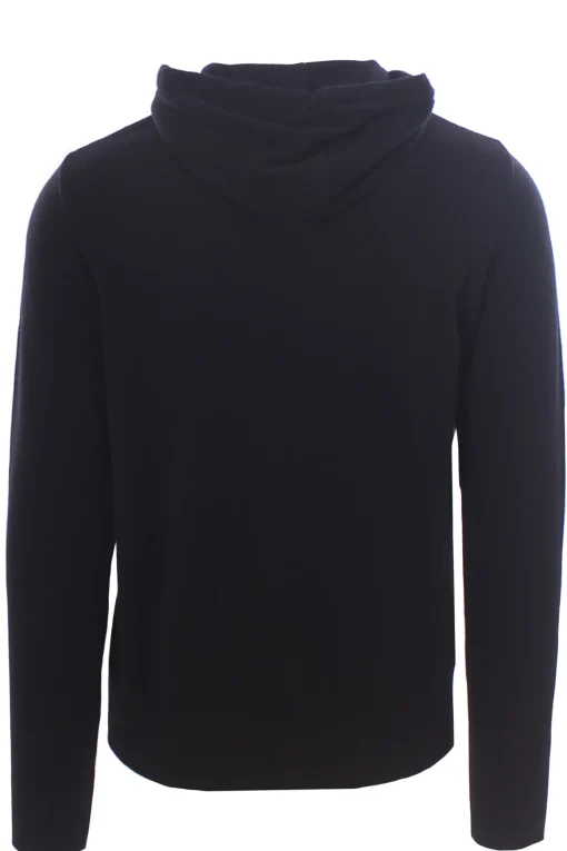 maglia cappuccio in lana