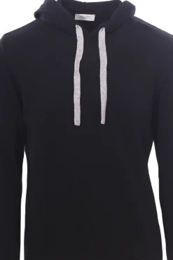 maglia cappuccio in lana