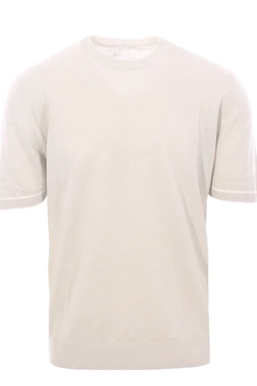 maglia effetto doppio capo in lino