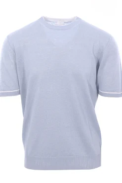 maglia effetto doppio capo in lino