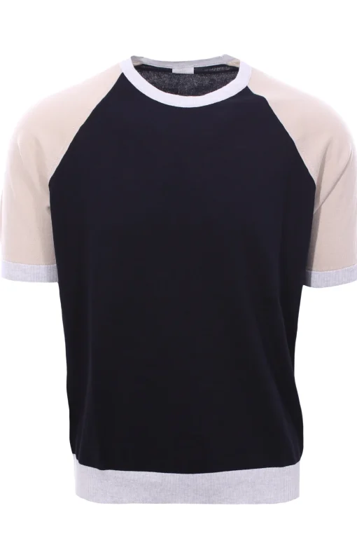 Maglia girocollo tricolor