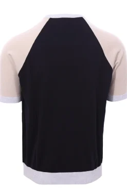 Maglia girocollo tricolor