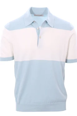 maglia polo bicolor