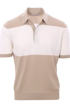 maglia polo bicolor