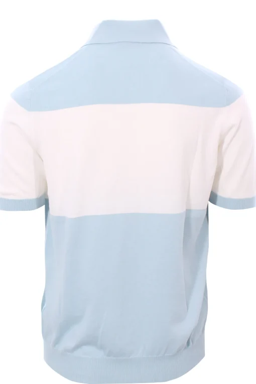 maglia polo bicolor