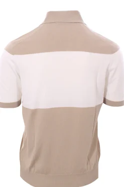 maglia polo bicolor