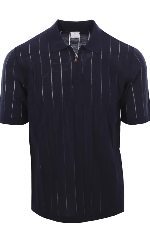 Maglia polo con zip