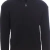 maglia zip cappuccio