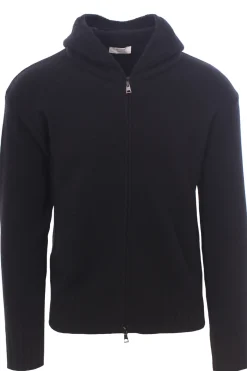 maglia zip cappuccio