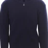 maglia zip cappuccio