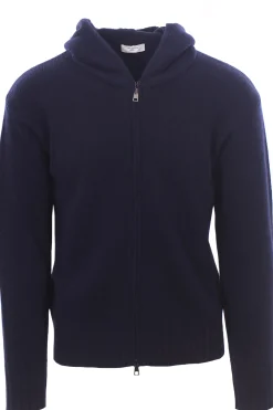 maglia zip cappuccio