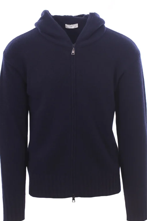 maglia zip cappuccio