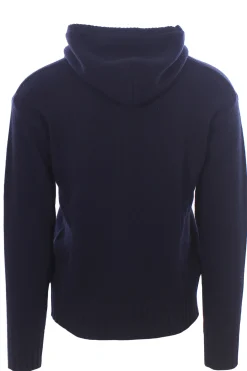 maglia zip cappuccio