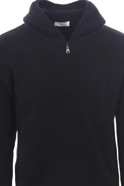 maglia zip cappuccio