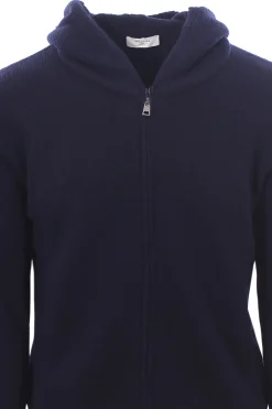 maglia zip cappuccio