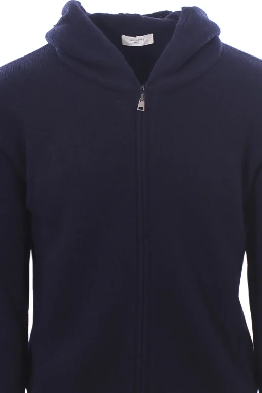 maglia zip cappuccio