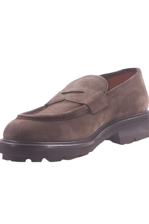mocassino in camoscio brushed