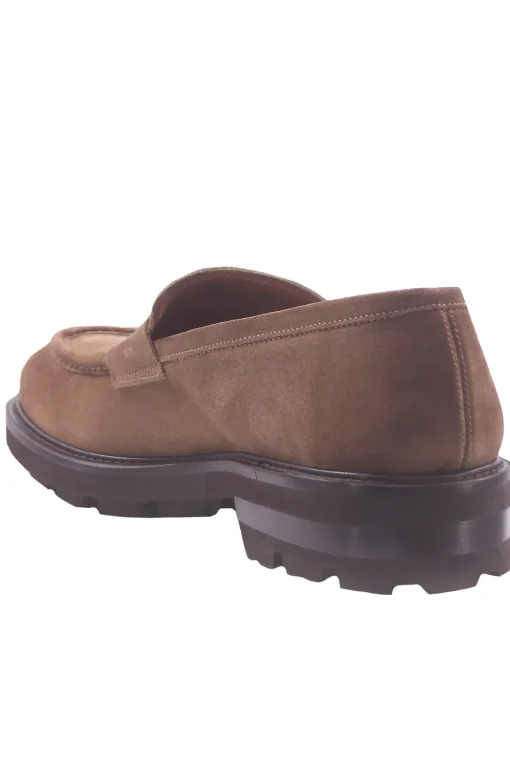mocassino in camoscio brushed