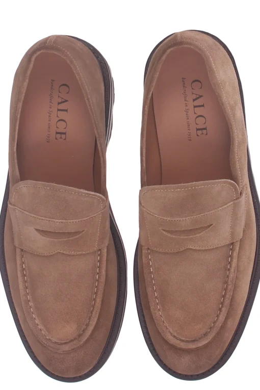 mocassino in camoscio brushed