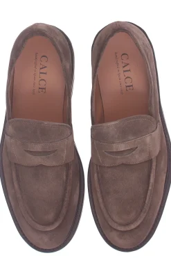 mocassino in camoscio brushed