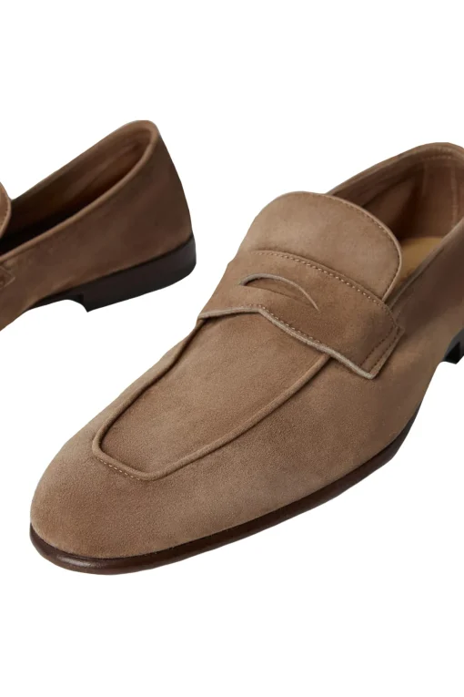 mocassino in suede