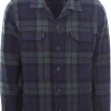 over shirt black watch in panno tinto filo