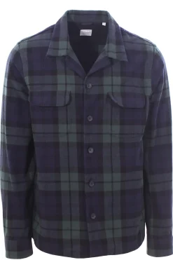 over shirt black watch in panno tinto filo