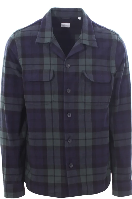 over shirt black watch in panno tinto filo