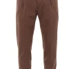 pantalone in cotone fustagnato
