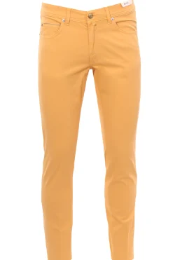 pantalone 5 tasche in cotone stretch