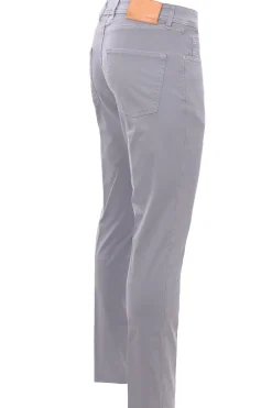 pantalone 5 tasche in cotone stretch