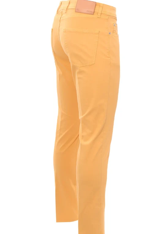 pantalone 5 tasche in cotone stretch