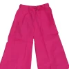 Pantalone a palazzo in cotone stretch