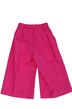Pantalone a palazzo in cotone stretch