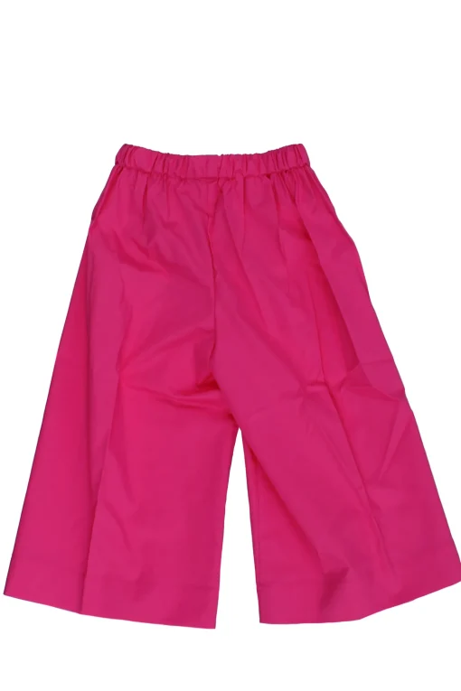 Pantalone a palazzo in cotone stretch