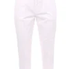 Pantalone ariel in cotone effetto micro nido d'ape