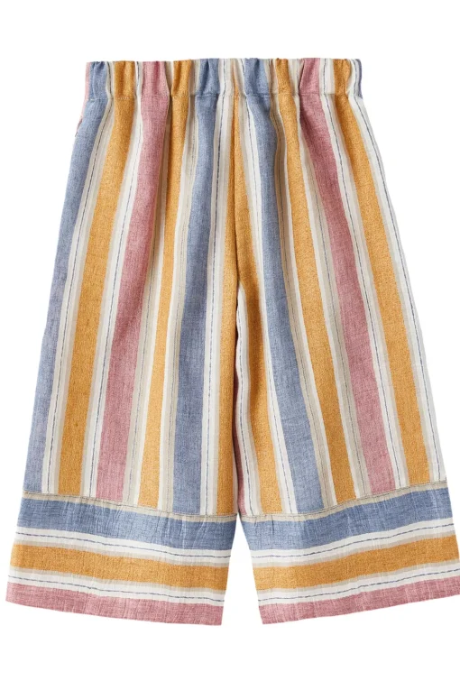 Pantalone capri rigato