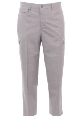 Pantalone cargo in fresco di lana